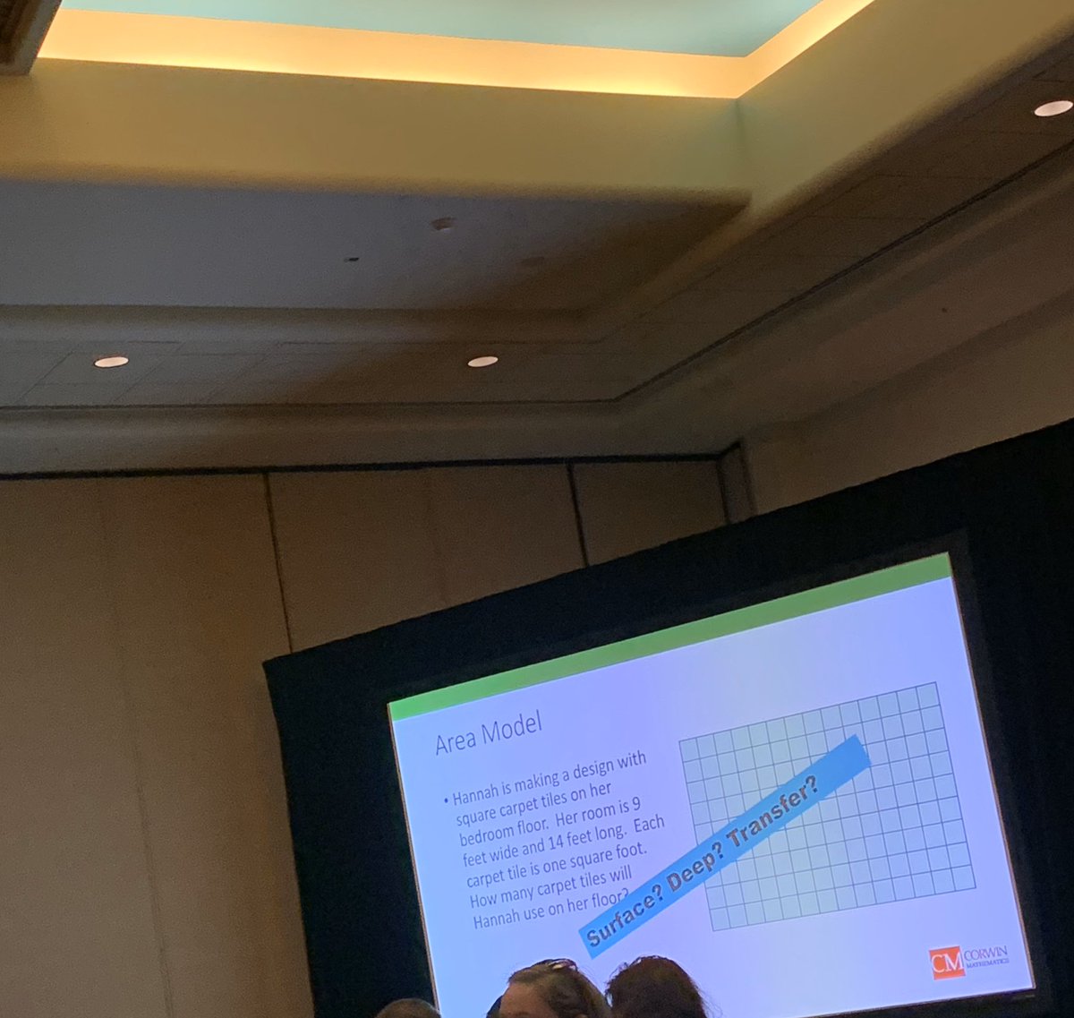 katie_marie1203's tweet image. Surface? Deep? Transfer? Great discussions and learning today at #VLMath !!