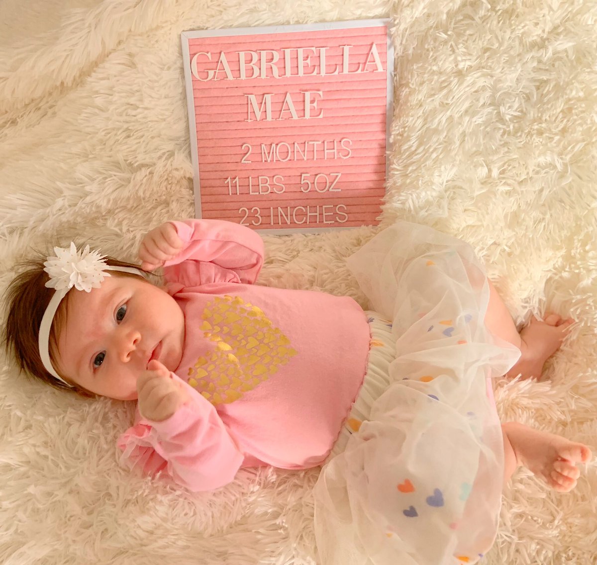 2 months old already! She’s such a sweet girl, eats tons of milk and loves when you sing to her!