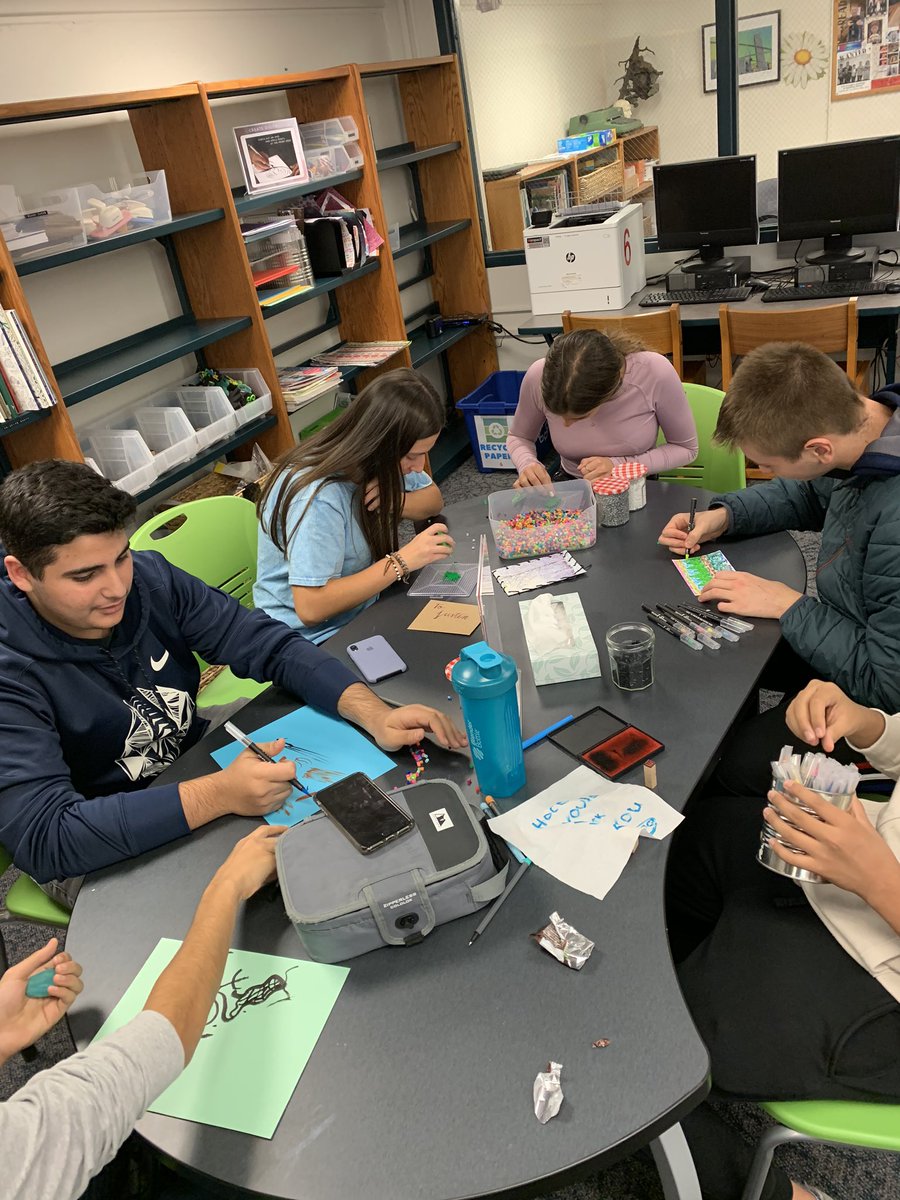 Good way to spend a period: painting, drawing, and making perler beads designs in the DIY Zone.
.
.
#Perlerbeads