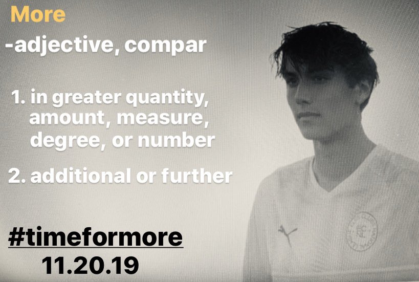 ECNLboys's tweet image. How do you define MORE in your life? #TimeForMore