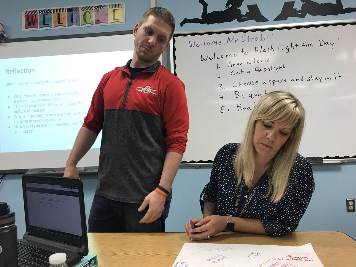 allieseiling's tweet photo. Our staff participated in the Chalk Talk thinking routine to learn about, discuss and reflect about Cultures of Thinking. Thank you Mr. Damanti for facilitating! #ItsWorthIt #ItsWorthThinking https://t.co/AMHlPaMrdN