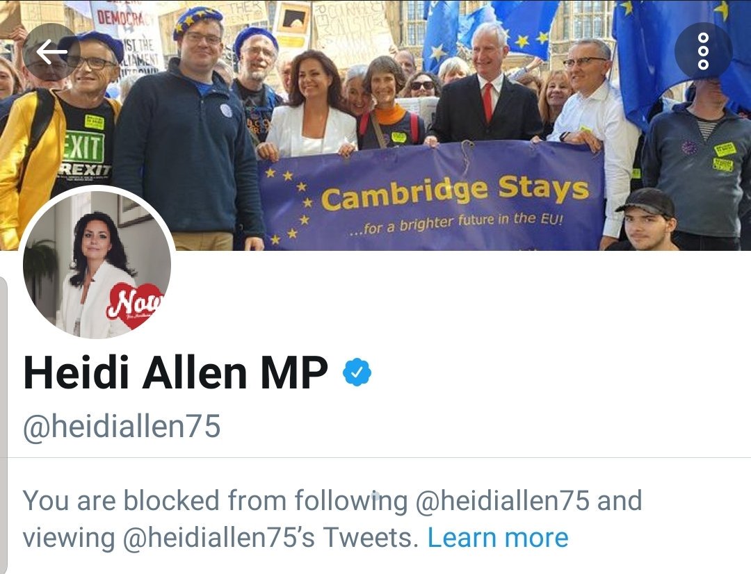 RuleBrexitannia's tweet photo. So before Heidi Allen steps down, will she have the courage to say sorry to the LEAVE TORY voters she betrayed, patronised and insulted for the last 18 months? A valuable lesson somewhere on a short lived political career. Good riddens. #Brexit #generalelection2019 #HeidiAllen https://t.co/JsvuaV0e3W