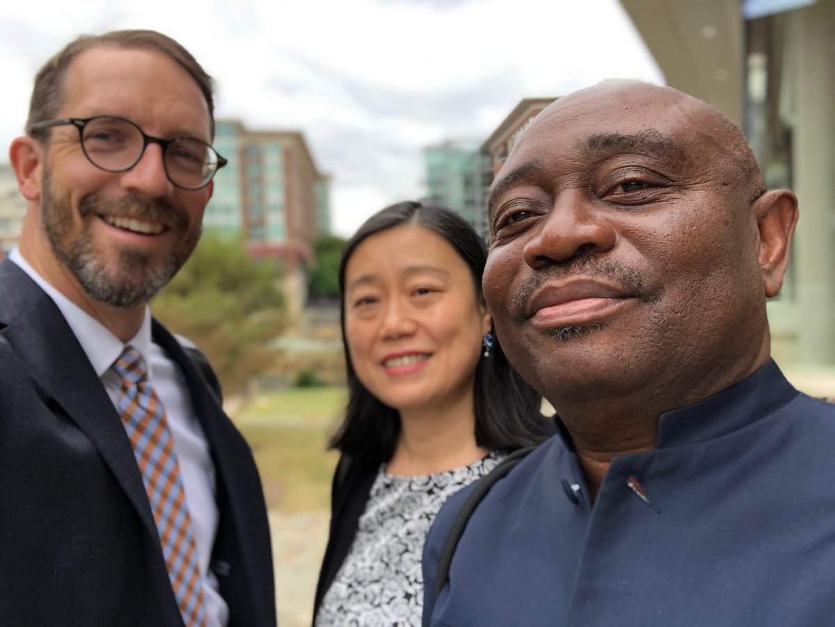 gregpgriffin's tweet photo. What do professors do at conferences?
Sometimes they walk around and take selfies. Forster Ndubisi (at right) and Tongbin Teresa Qu make mine look much better at #ACSP2019. https://t.co/hCXdaiL1Lo