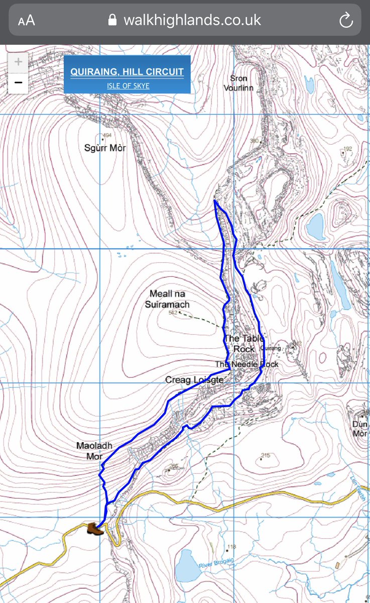 As an aside: If you’re interested in this circuit — or any other walks/hikes in the Highlands, I very much recommend  @walkhighlands — detailed guides with photos and GPS data etc.