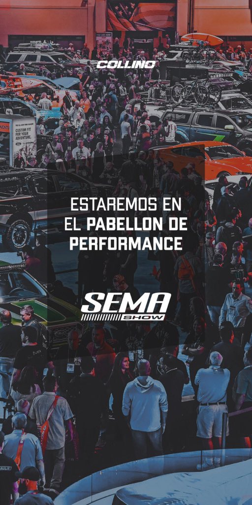collinomotors's tweet photo. Sema Show es el máximo evento de autopartes especiales, donde las principales marcas presentan sus novedades cada año. En una semana estaremos representando a la Industria Argentina 🇦🇷 en el Performance Pavilion. #buyargentina #destroyyourlimits #collino https://t.co/mG95L03r24