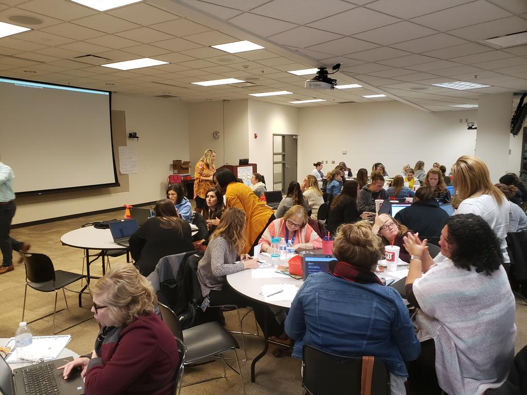 Our elementary teachers worked with the Greater Kansas City Writing  Prokect on 6 Trait Writing. It has been a fantastic day of literacy focused activities for all of our teachers. Half days are so important to our adult learning in Raytown!