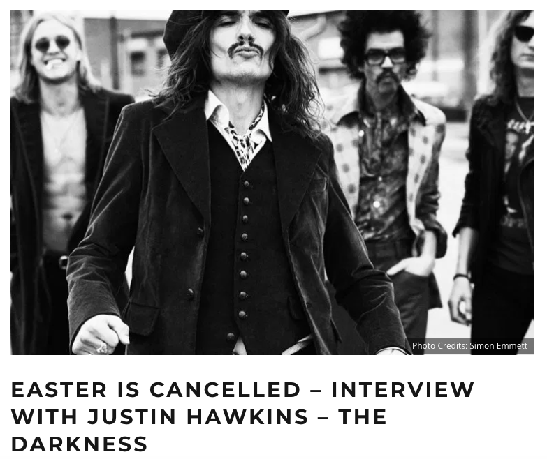 @rockyourlyrics talks all things 'Easter Is Cancelled' with @thedarkness: rockyourlyrics.com/easter-is-canc…