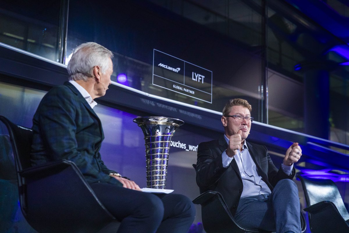 McLarenF1's tweet photo. We could listen to this man all evening. 🗨️ 🏁 So many incredible stories from that 1999 season.

#Mika99 🇫🇮 https://t.co/S7CAFXo4uI