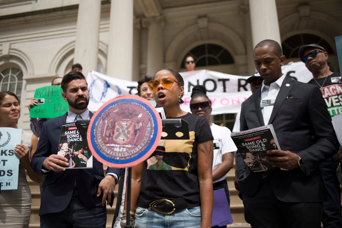 NYCArtC's tweet photo. M.A.R.C.H. Raids in NYC: “As our erasure happens, we’re trying hard to protect our spaces.” -Marva Babel-Tucker @odetobabel
 
We need #TalksNotRaids
 
Call @NYCCouncil📞212-788-7210📞“Sign #TalksNotRaids Bill #1156”

🎉Join https://t.co/mkVi1LyCxA

@TheBlackInst
@NYCSpeakerCoJo https://t.co/ZpeASKYfkH