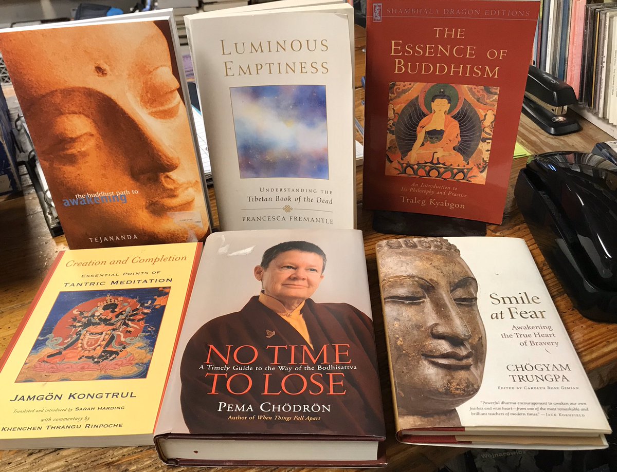 More new arrivals. #EasternReligion #Buddhism #Meditation #PemaChodron #ChogyamTrungpa #TralegKyabgon