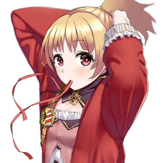 髪を結うニュールンベルクちゃん。運営は髪型を見てキャスティングした…?
描けば出る(0勝6敗)わけがない。永遠に出ない。
リチャード1世…まさかの得物が杖で遠距離竜巻攻撃。派手ではある…エクスカリバーは武神用に温存でしょうか。
絶壱マップは三成改佐竹ちゃんでギモヂイイ! 