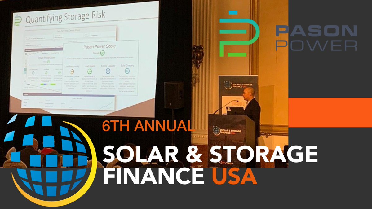 pasonpower's tweet photo. Today, Pason Power’s Managing Director @enrico6765 talks about picking the right projects to mitigate risk at Solar Energy’s Solar &amp; Storage Finance conference in New York City.  For more info visit: https://t.co/F2KPdHQSWh  #SSFUSA #energystorage #energyindustry https://t.co/wehKvWjFFf