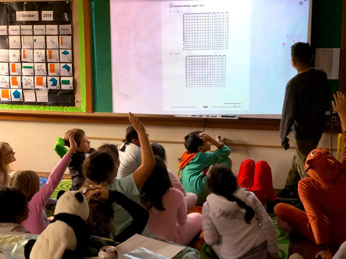 MsWegerMIZ's tweet photo. When your previous students choose helping teach math > going to recess 😍🥰 So cool to see how excited/engaged my current students are when they get to work with some of their role models! #irvingpride https://t.co/Qi3FROPluY