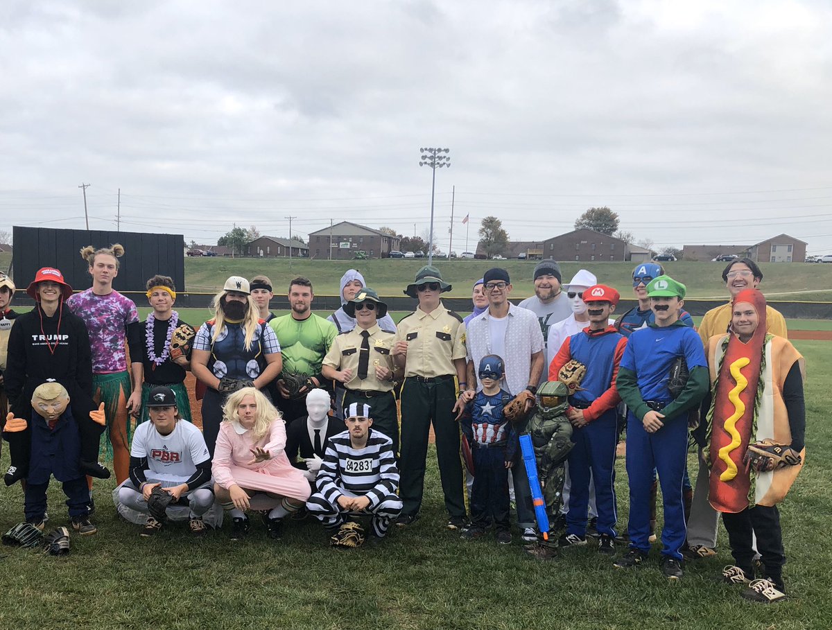 Halloween game was a blast! #HillsBaseball   #baseballisfun