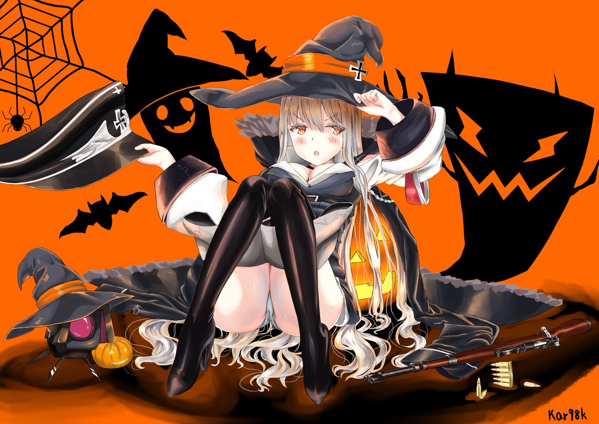 Kar98k_BotTH's tweet image. &quot; จะฮาโลวีนแล้ว ปีนี้เป็นแม่มดค่ะ &quot;

pixiv.net/en/artworks/77…