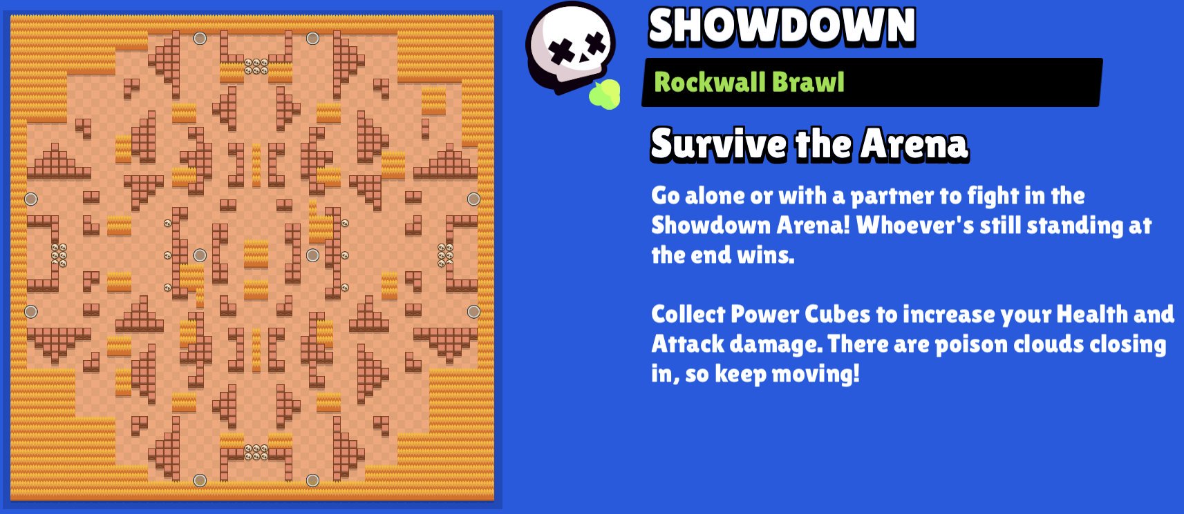 Code Ashbs On Twitter Rockwall Brawl Showdown Is Today S Map For Power Play Here Are The Best Brawlers To Use Crow Extra Toxic Leon Invisiheal 8 Bit Extra Life Shelly Band Aid Carl - brawl stars map tellereisen
