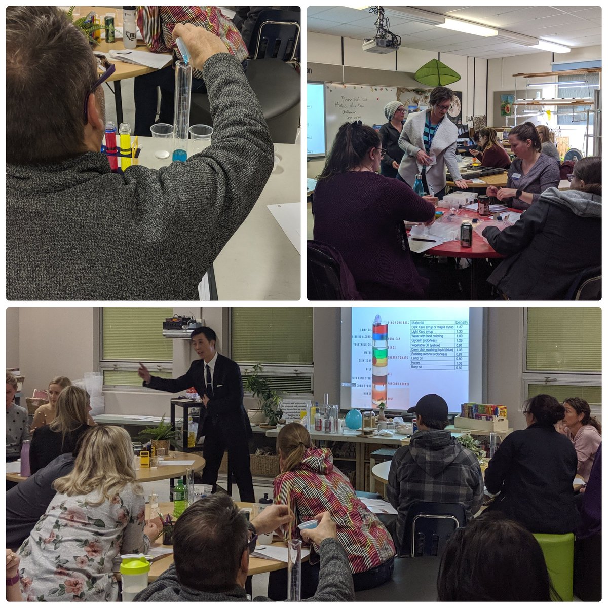 ASN: EDM (@yeg_science) on Twitter photo Thanks Jessica, Tiffany, and <a href="/NgAwesome1/">MNg</a> for getting grade 3 and grade 8 teachers excited about #science! #rocks #liquids #teacherworkshops #Edmonton #yeg Thanks Jessica, Tiffany, and <a href="/NgAwesome1/">MNg</a> for getting grade 3 and grade 8 teachers excited about #science! #rocks #liquids #teacherworkshops #Edmonton #yeg