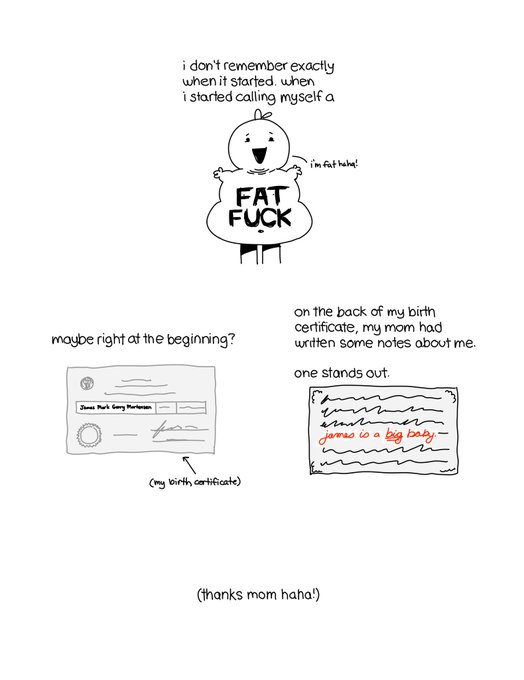 comic : "you will always be a fat fuck" 1 