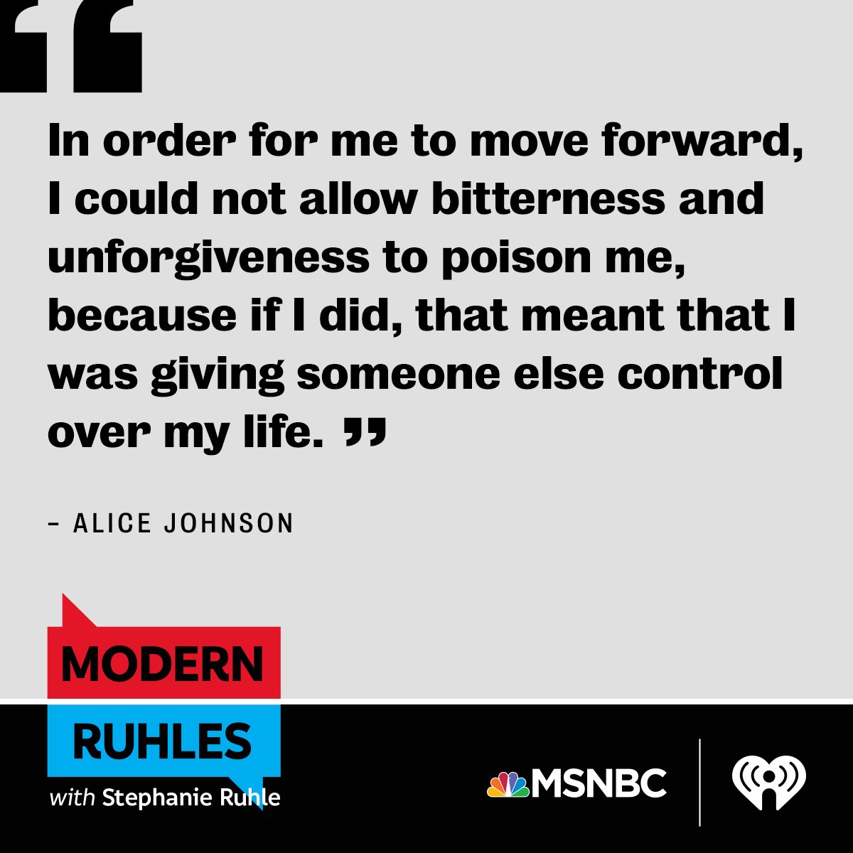 This week on #ModernRuhles: forgiveness. Some say it’s is a road you take – not a line you cross. But sometimes, the path to forgiveness is not so easy. Check out my conversation with @SRuhle wherever you get your podcasts.               podcasts.apple.com/us/podcast/mod…