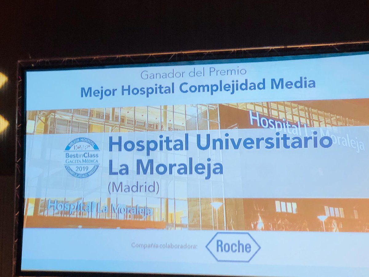 DanielAparicio's tweet photo. Enhorabuena al Hospital Universitario @sanitas La Moraleja, premio Best in Class al Mejor Hospital y al Hospital @sanitas CIMA, Best in Class al Mejor Servicio de Medicina Interna!!! Sensacional trabajo!!! @MiguelJulve
@GiroToni @cmorcilloserra https://t.co/Kw0oEEROIS