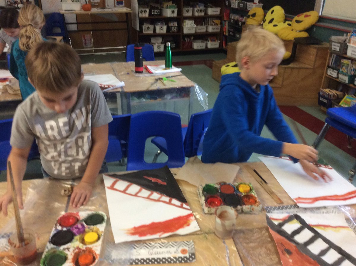 jcookbrookside's tweet photo. Artist appreciation with a Hallowe’en twist. What makes us scream? #weareartists #edvardmunch #thescreamreimagined #mixedmedia #grade3and4 @BrooksidePS @yourschools https://t.co/oKYQvWTSUi