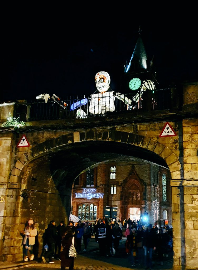 Derryvisitor's tweet photo. We can't wait to do it all again tomorrow 💀 #DerryHalloween https://t.co/uv8XfMnErJ