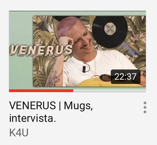 una bella chiacchierata con Venerus✨🔮 

youtu.be/-v7NBB0ktIw