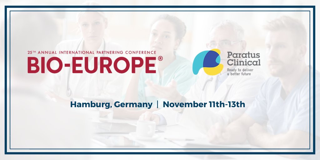 Are you attending BIO-Europe this year? Paratus will be! 

Come set up a meeting to discuss our successes as one of the top recruitment sites in 2019 within Australia and how we can help develop your clinical research - faster. 

<a href="/EBDgroup/">EBD Group</a>
 
#biotech #pharma #clinicalresearch
