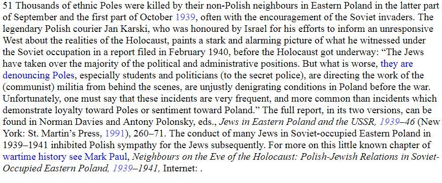 YarlYOMSBORG's tweet photo. @Ojdadana @PhallicFallacy @ZealouslyQuoted @Claire_Voltaire @AuschwitzMuseum Why Jews didn't researched some Jew'criems 50K>Poles'vicitms as simetrical Poles did aFEW_Poles'complicity forced to guard while criem were carriedOutBy Germans Jedwabne1941?1939-89 Grodno Skidl  Izbica...Ejszyszki Naliboki Koniuchy ex #Augustow 5x more PolesVicitms then Jedwabne https://t.co/82zDHj1wy1