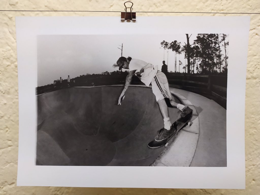 Chris Colette bs smith at the propertybowl,Florida 2005. edition of 10. had to reprint some because of lightdamage on some papers #filmphotography #skateboardphotography #pipeshots #shootfilm #darkroom #