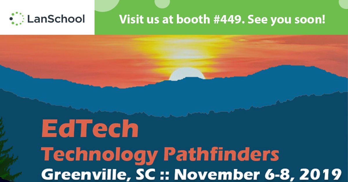 DanBeckius's tweet photo. A little over 7 days before heading to beautiful Greenville SC for @scedtech! Looking forward to learning great things! #LanSchool #ClassroomManagement https://t.co/fYJns13oLs