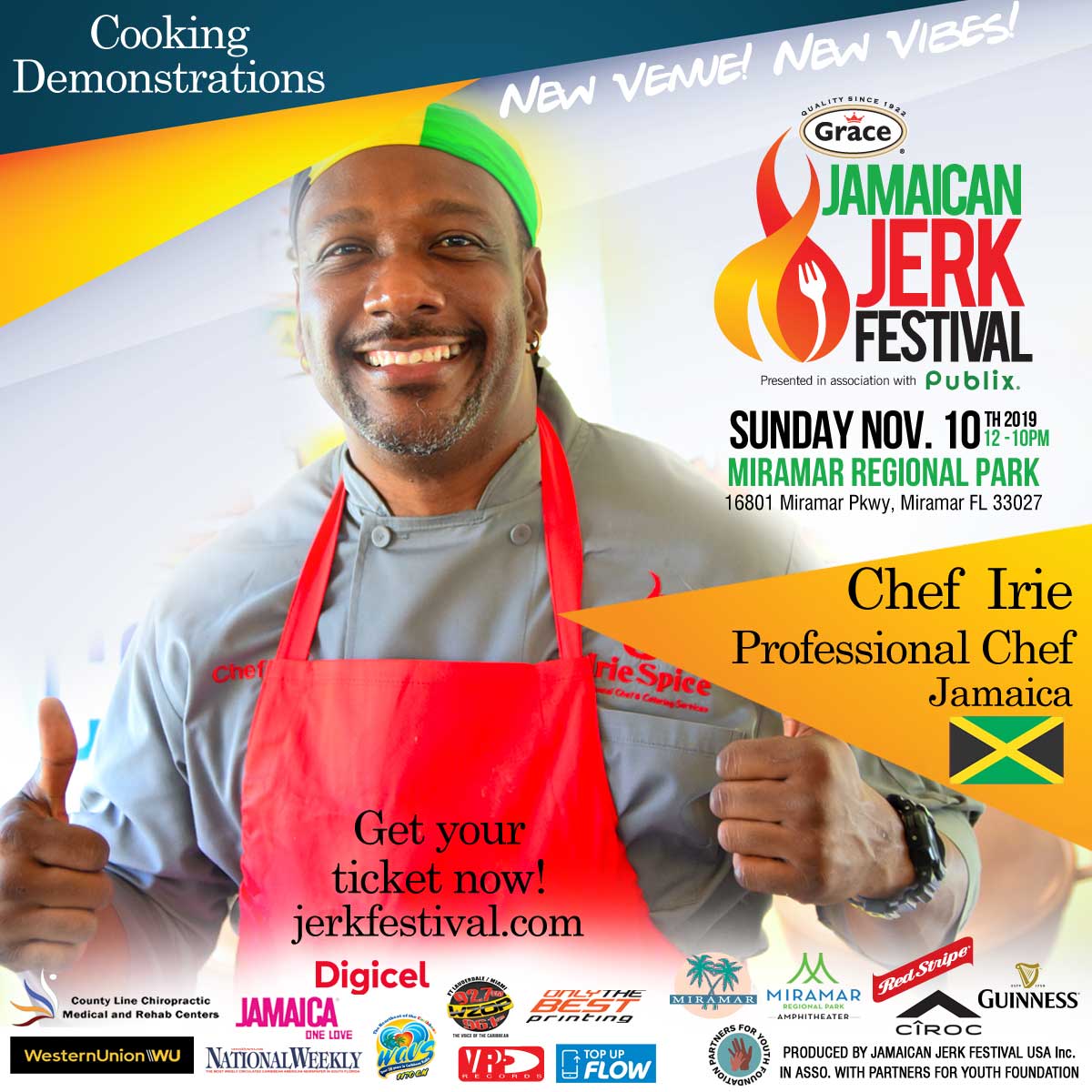 ChefIrie's tweet photo. that time of year again in a few weeks. Get your tickets. @JerkFestival #jerkfest #jerkchicken #jamaicanjerk #bestjerk #bigestjerkfestival #bestjerkfestival
#cookingdemos #culinarytent #chefdemos
#quickfirechallenges #dinnerparty #cateringservices #privatechef #celebritychef https://t.co/b6vgGvTJX7