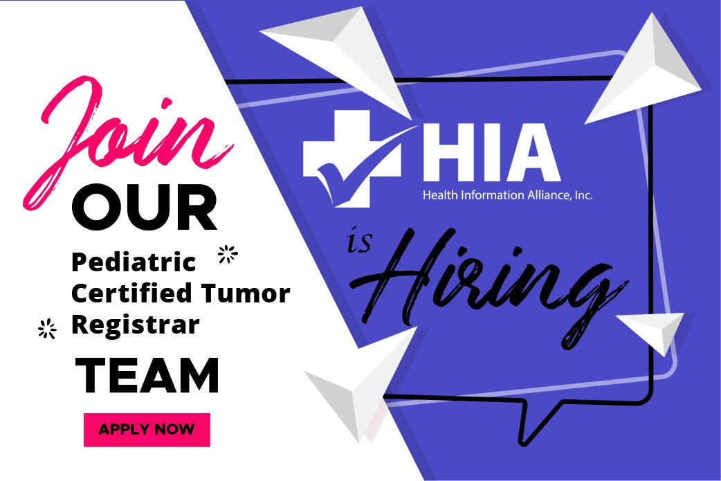 HIA_CoreMeasure's tweet image. Health Information Alliance, Inc. is looking for Pediatric Certified Tumor Registrars (CTR) that will be willing to work on a PRN basis. #HIA #TumorRegistry #RegistryAbstraction #USAJobs #Nurse #Indeed #Remotejob #Pediatric
healthinformationalliance.com/job-detail/ped…