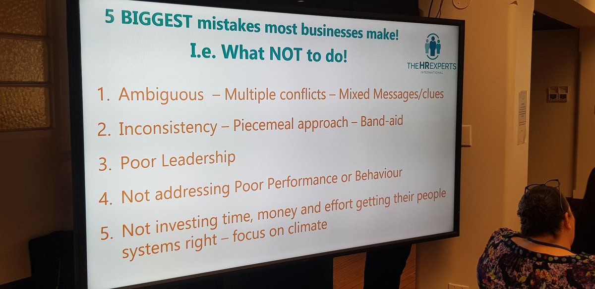 5 BIGGEST mistakes most businesses make!
1. Ambiguous
2. Inconsistency
3. Poor leadership
4. Poor performance
5. Not investing time, money and effort
- <a href="/VanessaGiannos/">Vanessa Giannos</a> #digivizer #Nswsmallbiz2019