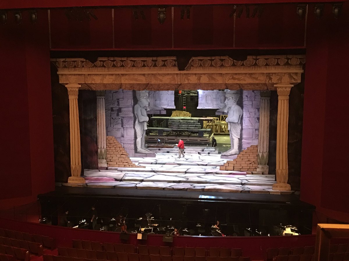 JusticeIBDP's tweet photo. At Kennedy Center with IB Music teacher, Chad Steffey, and students to see a rehearsal of Mozart’s Magic Flute. https://t.co/w4m8qeApbU