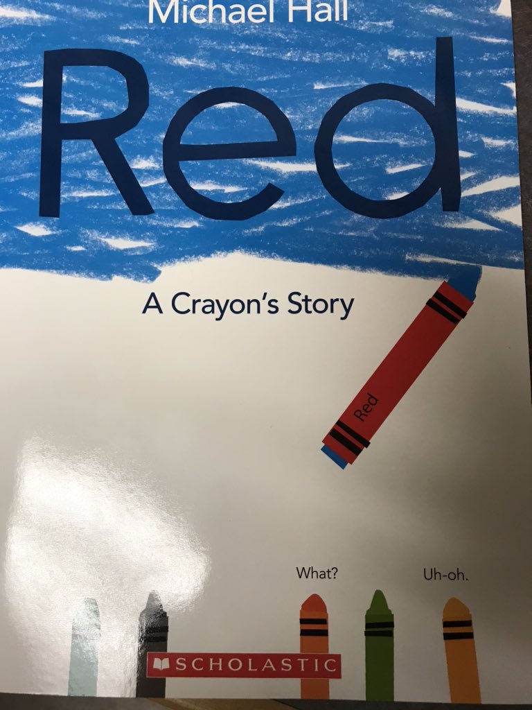 hrouelle's tweet photo. A powerful read to think about times when you feel one way inside, but people expect you to be different because of what’s on the outside. #RedACrayonsStory #BeWhoYouAre #Wolfpack Time #Chamberlin #RestorativeCircle https://t.co/ZLmiXsBmzp