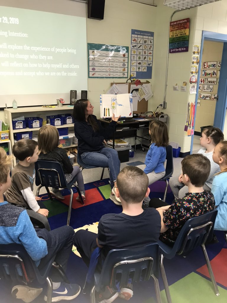 hrouelle's tweet photo. A powerful read to think about times when you feel one way inside, but people expect you to be different because of what’s on the outside. #RedACrayonsStory #BeWhoYouAre #Wolfpack Time #Chamberlin #RestorativeCircle https://t.co/ZLmiXsBmzp