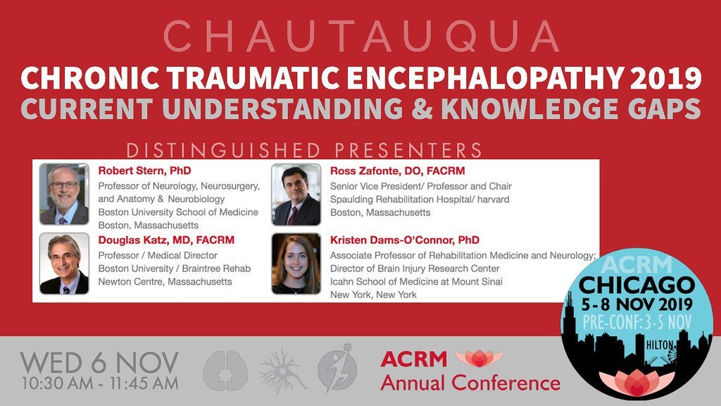 ACRMBrainInjur1's tweet photo. A Very Special Symposium at #ACRM2019
CHAUTAUQUA: Chronic Traumatic Encephalopathy 2019: Current Understanding and Knowledge Gaps
LEARN MORE + REGISTER: https://t.co/d9HBaeNFL0 #CTE #braininjury #concussion #concussioninfootball https://t.co/wCXMUDGrh8