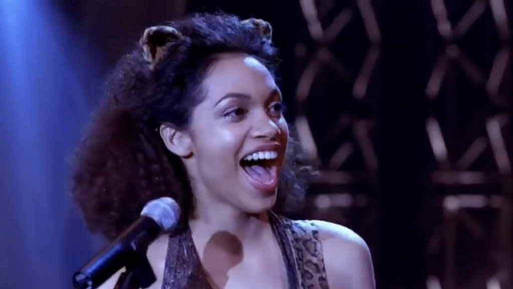 yesROSEMARIE's tweet photo. Rosario Dawson played Valerie in JOSIE IN THE PUSSYCATS (2001) to sing “Out Tonight” as Mimi in RENT (2005) so that Cami Mendes could play Veronica in RIVERDALE (2017– ) and join Josie and the Pussycats to sing “Out Tonight” as an act of feminism so that I could wear this costume https://t.co/tPv9jLzRDZ