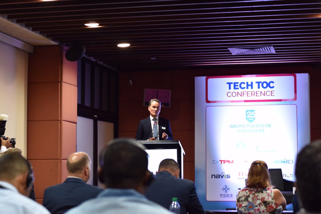 BrommaSocial's tweet image. “With Bromma experience in supplying spreaders to automated terminals, we are bringing new solutions to the market to make sure that there is less crane downtime, such as new camera system, spreader monitoring system”, says Lars Meurling at #TOCAmericas #TechTOC