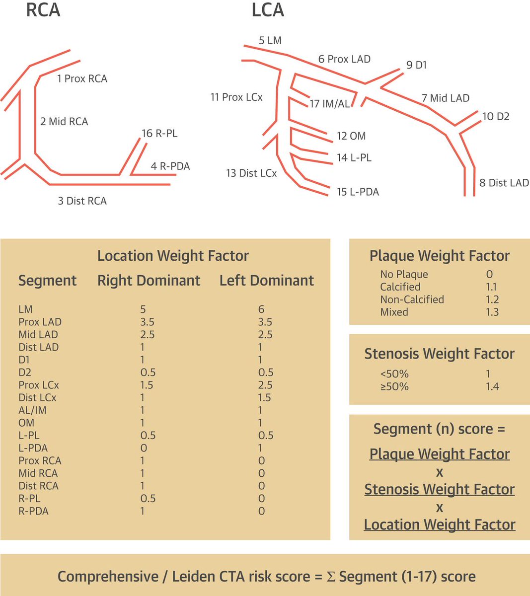 JACCJournals's tweet photo. In #cvCAD by #YesCCT, is it just % stenosis or can a full evaluation of plaque location (eg proximal v side branch vessel) + components (calcified/non-calcified/mixed) better improve risk stratification?  Find out more the CONFIRM Registry in #JACCIMG. https://t.co/HNp8Hb0jIn https://t.co/XYOYQqPvsS