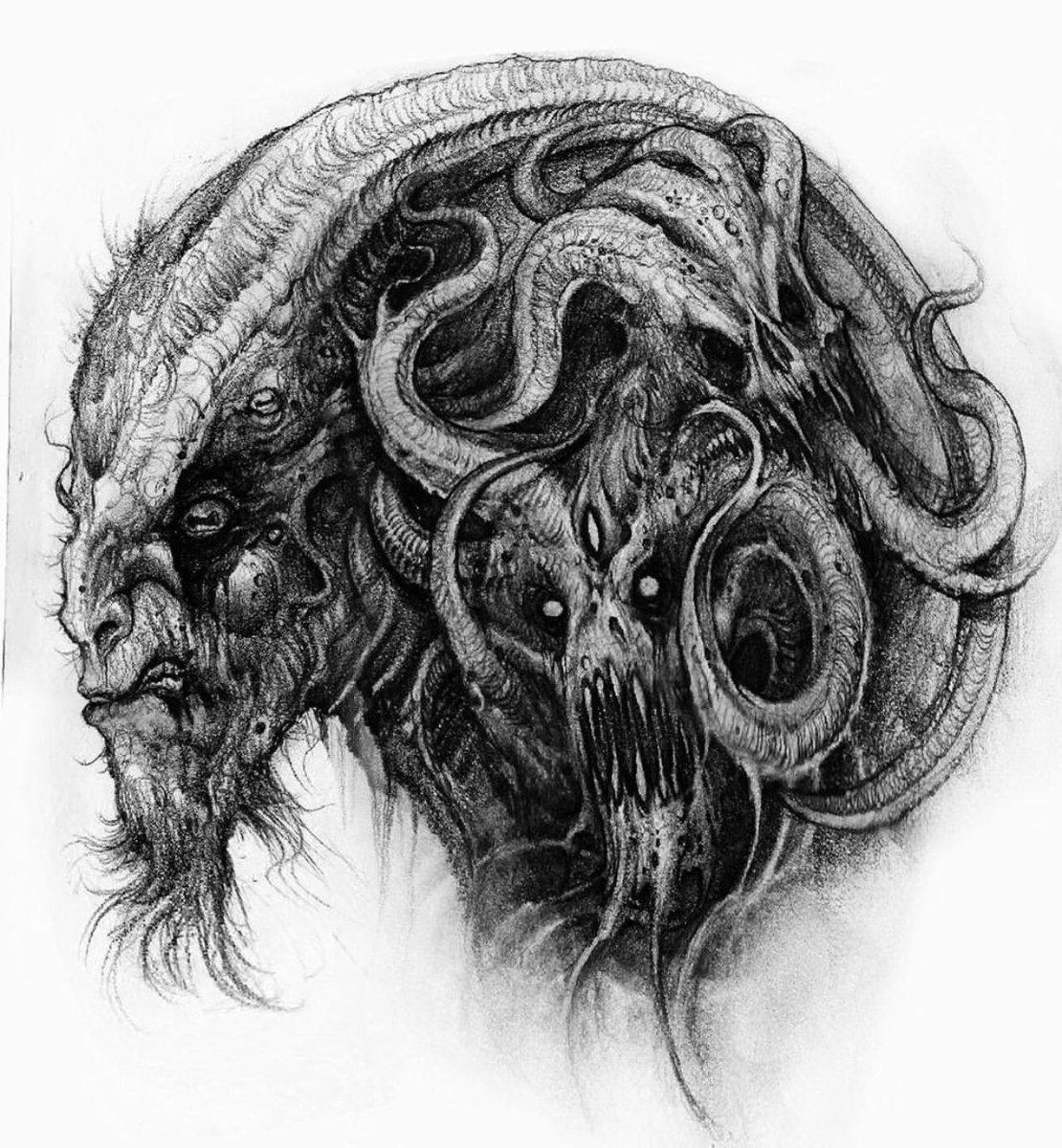 OK! Who wants this BlackShadowsTattoos sketch to be made permanent?! Hit him up now to have it tattooed [link for booking with Carlos can be found through our bio]