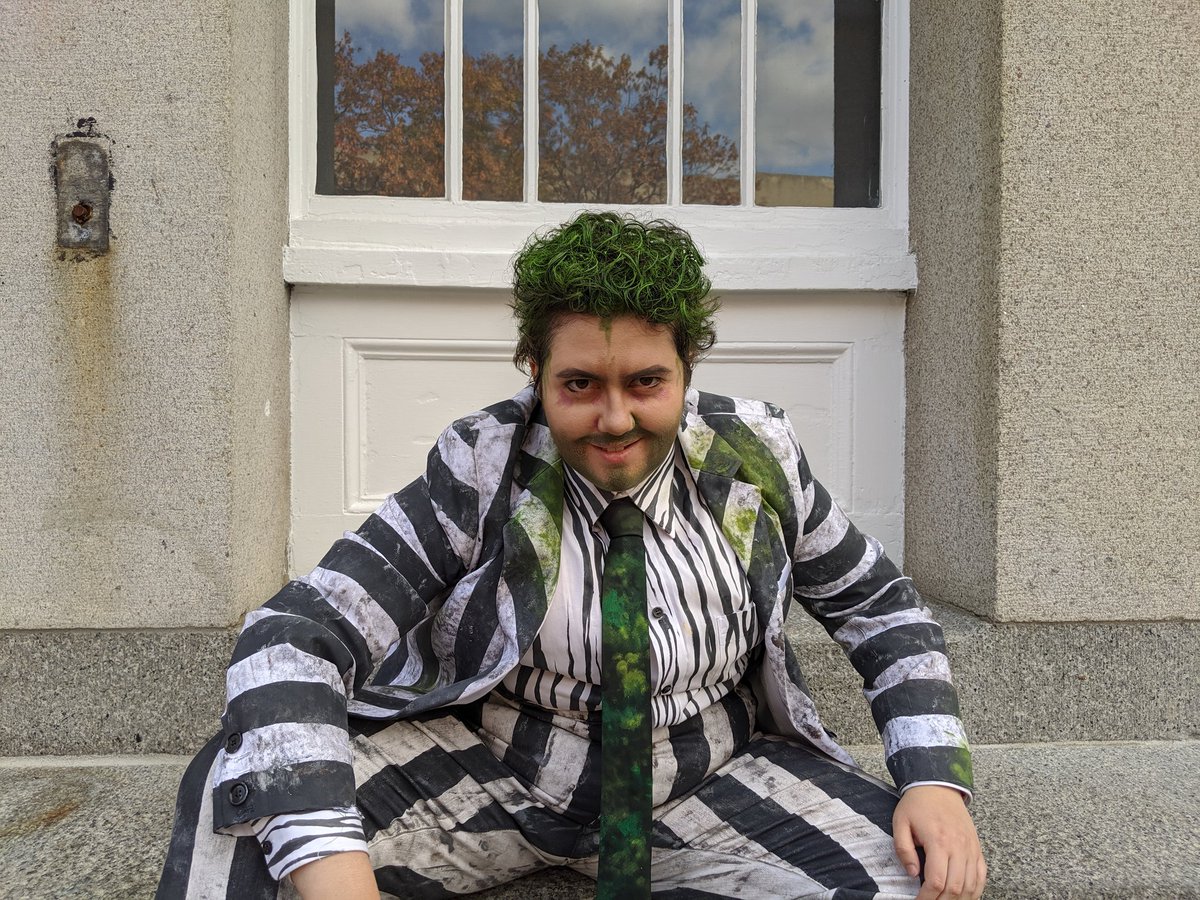 #BroadwayHalloween #beetlejuicebway I know my neighborhood in Salem is full of ghosts, but I'm gonna be the Ghost With The Most!