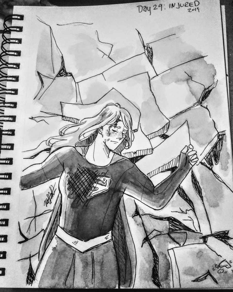 mlbenitezart's tweet photo. Day 29: Injured
#Inktober2019 #inktoberday29 #Inktober #SupergirlCW #Supergirl #karadavers #karazorel #myart #fanart #redraw https://t.co/I5aYDmPXGb