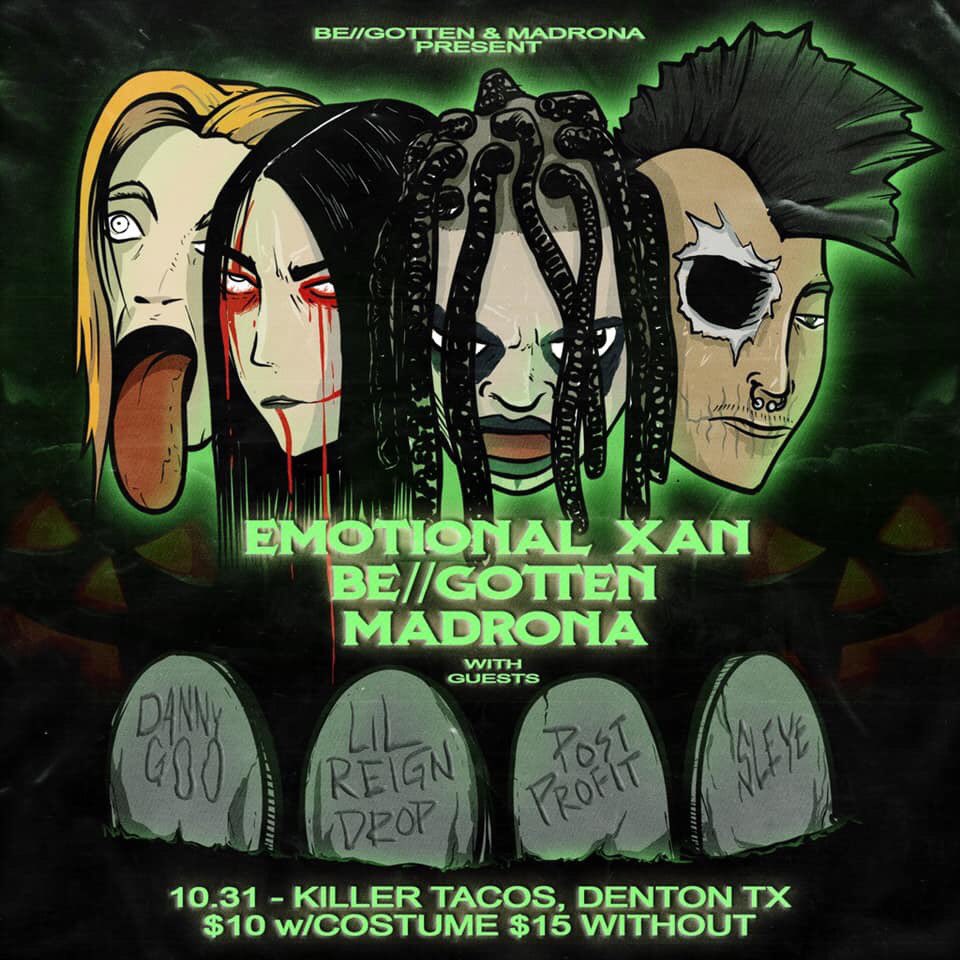 Just hopped on this last minute.
This Thursday as always on Halloween with the homies in <a href="/BEGOTTEN_BAND/">BE//GOTTEN</a>