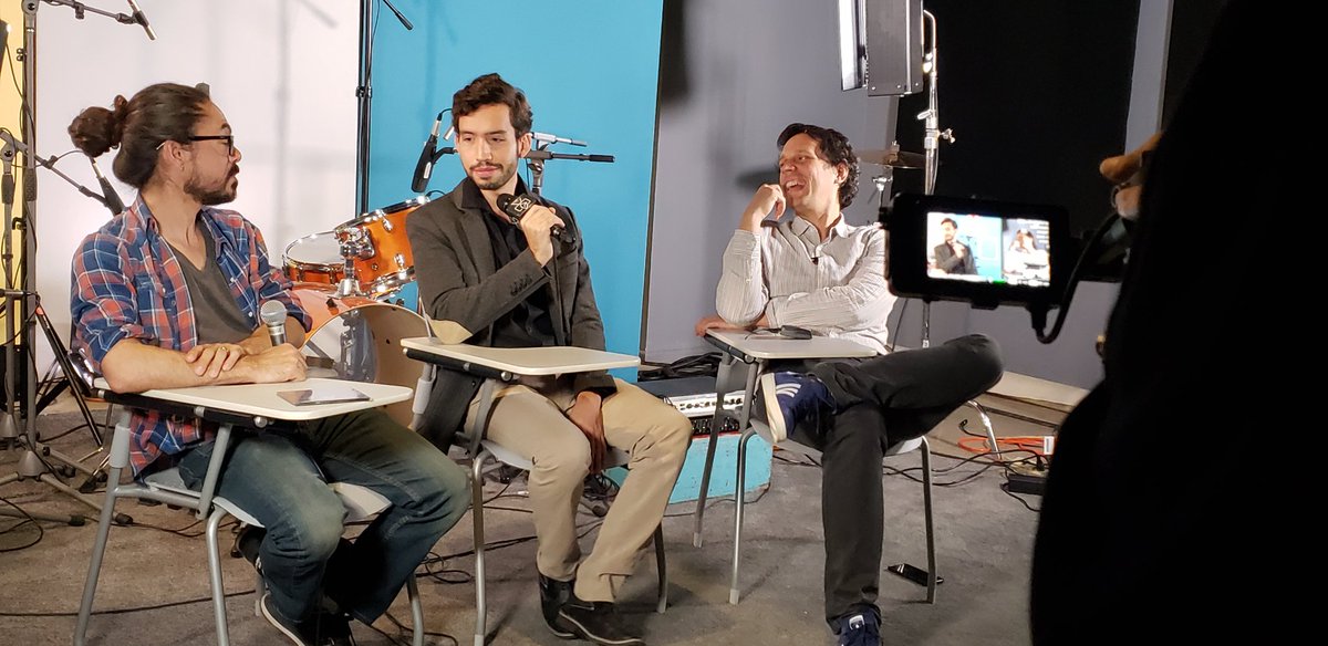 ibero_tv's tweet photo. Hoy en #CiudadZonar estamos en entrevista con Marcos Toledo.  🎤

#Jazz #Ibero https://t.co/Ss4kZ6sNIR
