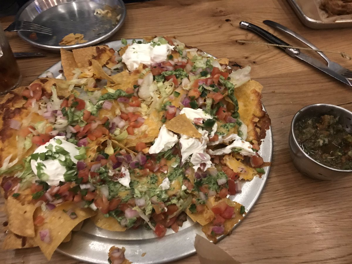 respectchoself's tweet photo. Yo!! We’ve been out of action for a bit hunting wild wildebeest on the Great Plains.  But please.  please.  Please try Atlas Tavern’s nachos.  Chimichurri, for Pete’s sake. chi. Mi. Chur.  Ri. https://t.co/mAA1Op88QH