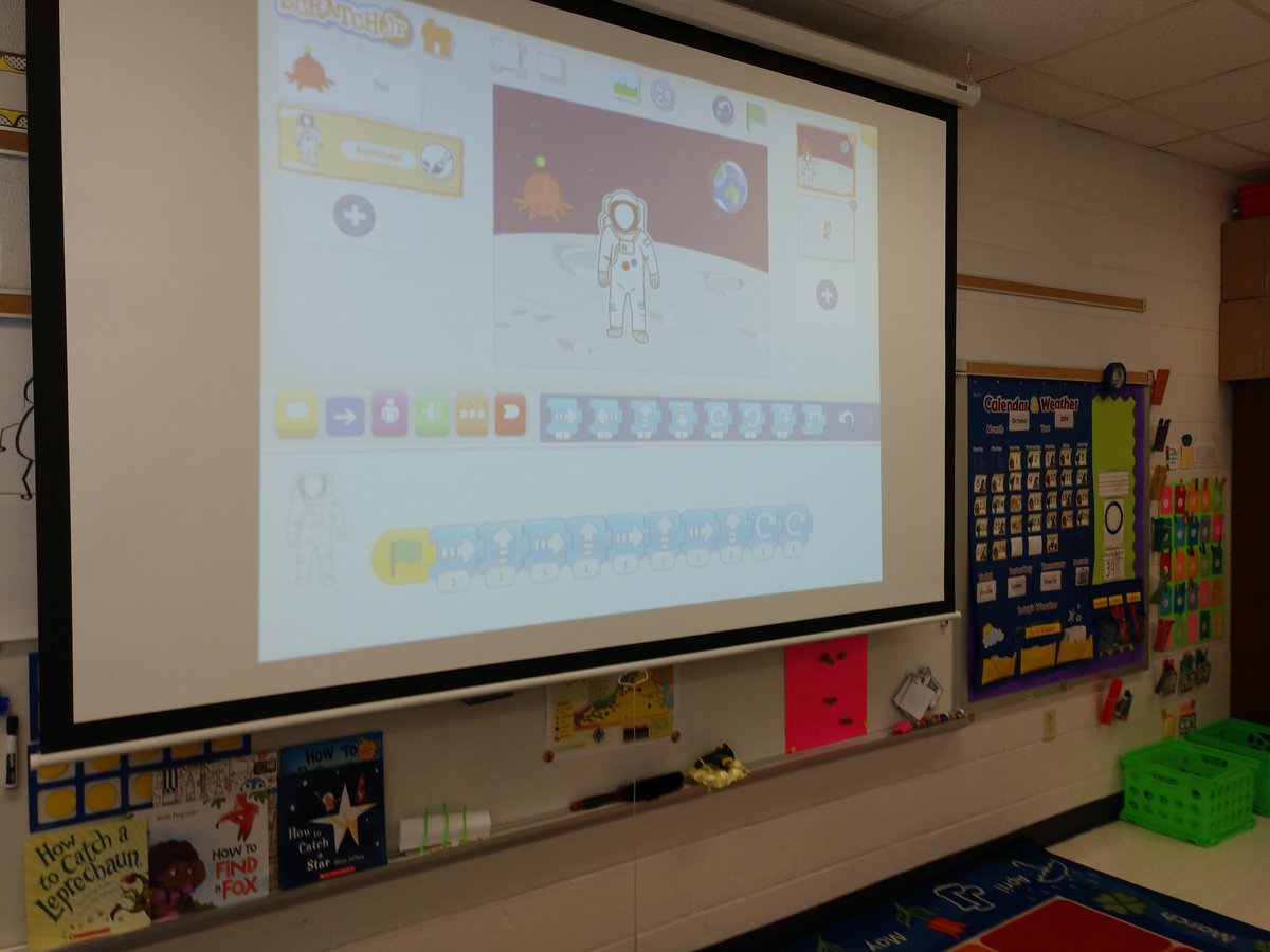LStephenson55's tweet photo. Coding critters to move across the screen in @ScratchJr! @YCSD #BMESInnovates #EngageYCSD #STEM #STEMeducation https://t.co/GzW7SRx7Kn