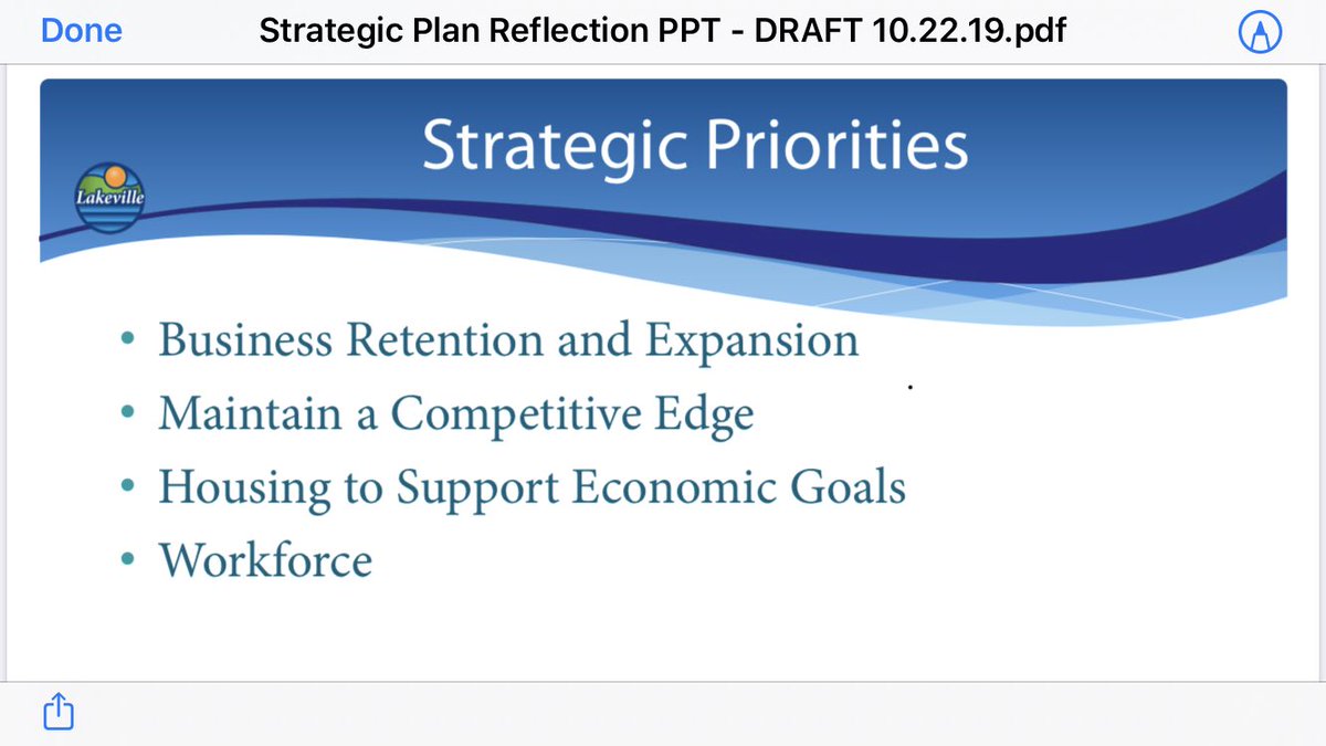 LakevilleMiller's tweet photo. The @CityOfLakeville Economic Development Commission met today to begin our 2019 strategic planning session. We are fortunate to have dedicated residents & business community members share their talents and ideas with us. #positionedtothrive @LakevilleChambr https://t.co/1wmjuBojds