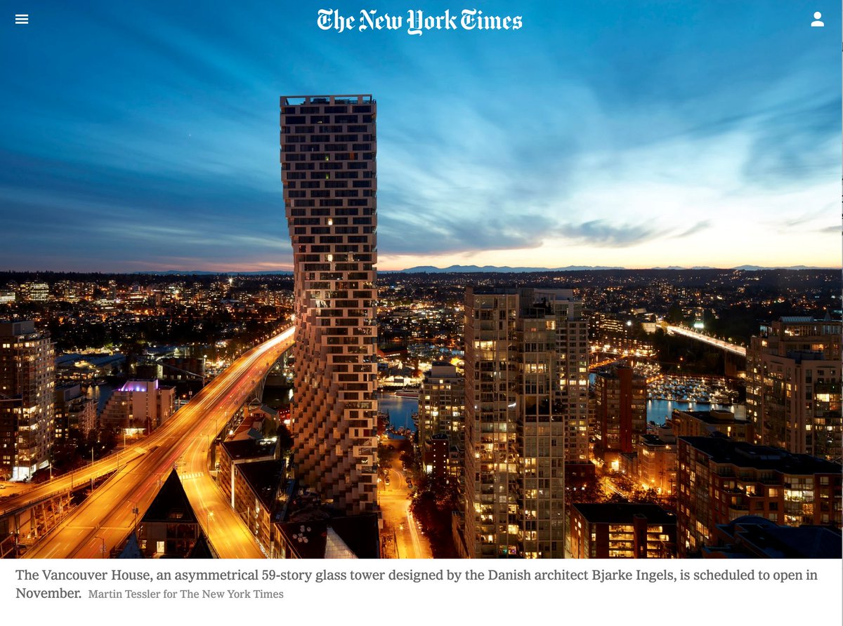 A New Twist on Vancouver’s Skyline - New York Times
The look of the city, known for its ‘Vancouverism’ design, is changing as the real estate market adapts to the spread of luxury housing and a tech-fueled office boom. #vancouverhouse #vanre  nyti.ms/2JyfhFO